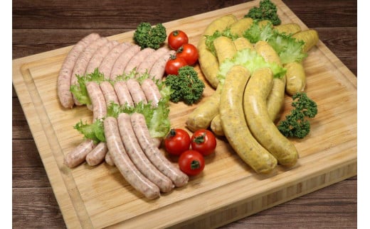 
【こだわりの自家製】ミートガイ手作り生ソーセージセット(メープル＆マイルドカレー)
