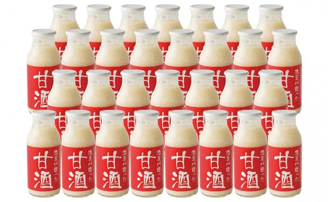 
酒屋が造った 甘酒 180ml 30本入り　ノンアルコール 米 米麹 無添加 無加糖 飲む点滴 あまざけ
