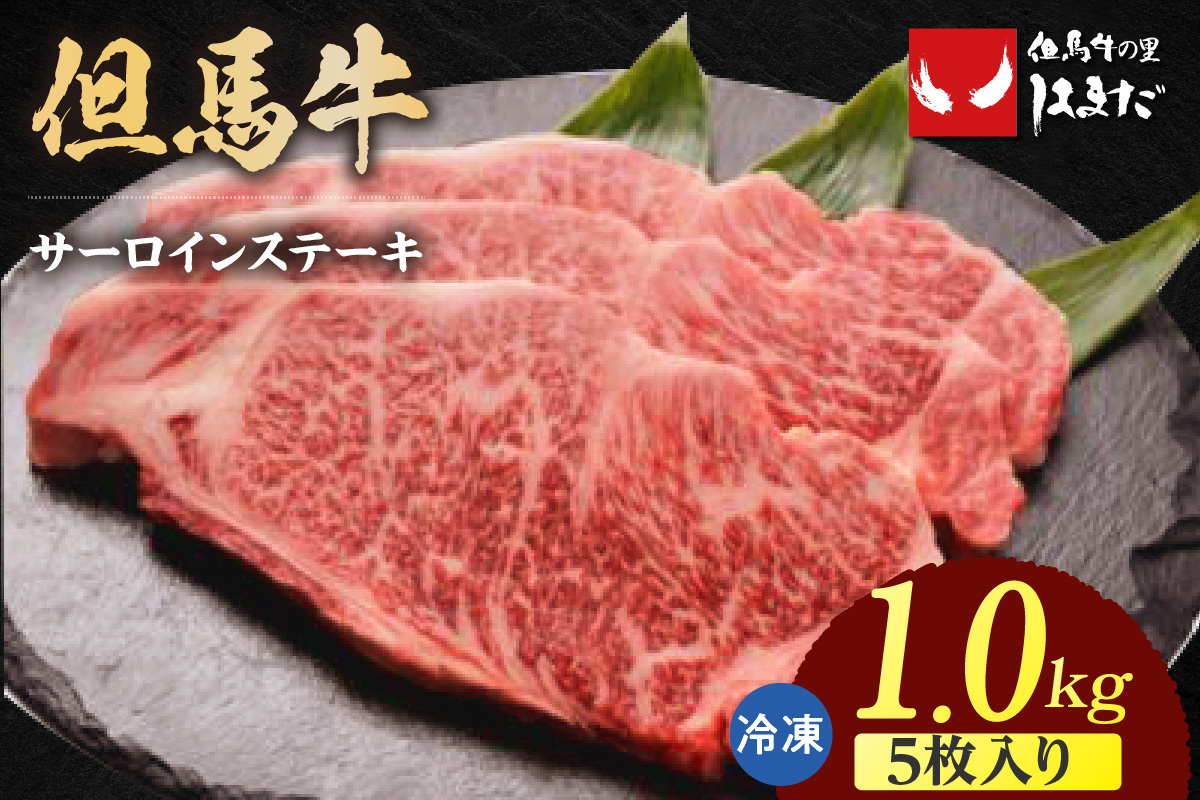 【但馬牛サーロインステーキ5枚（200g×5枚入り）合計1kg】冷凍 牛肉 サーロイン ステーキ 焼肉 BBQ キャンプ 大人気 人気 おすすめ ランキング 但馬 神戸 兵庫県 香美町 但馬ビーフはまだ 73-10