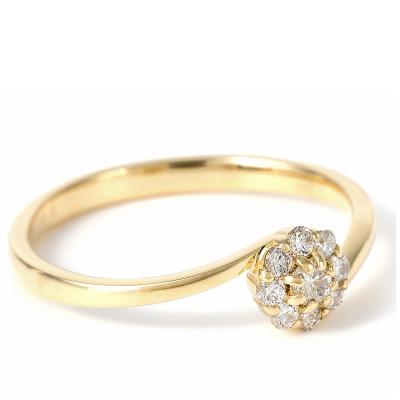 ふるさと納税 笛吹市 K18YG　ダイヤ0.18CT　リング R3715DI-Y   #9 |  | 02