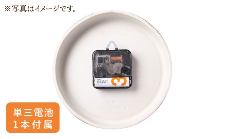 陶磁器製掛け時計 GLAZED CLOCK 『ペールイエロー』【杉浦製陶】 インテリア 雑貨 おしゃれ [TAO017]