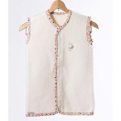 ふるさと納税 泉大津市 綿毛布スリーパー(Sサイズ)　2way仕様で暖か　アイボリー×花柄　綿100%