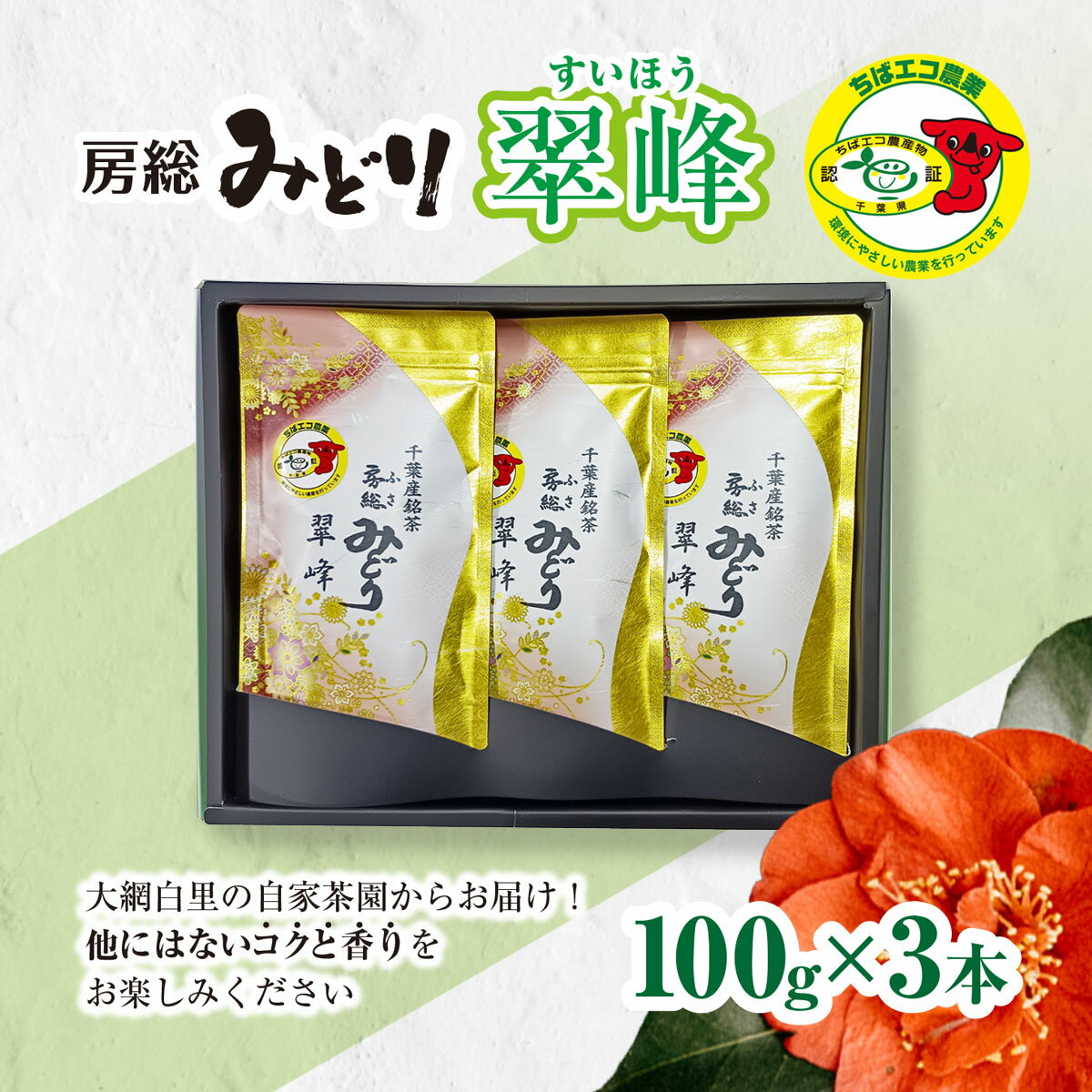 【ふるさと納税】【ちばエコ農産物認証茶葉】翠峰3本セット 【 ふるさと納税 人気 おすすめ ランキング お茶 緑茶 日本茶 茶葉 千葉県 大網白里市 送料無料 】H003
