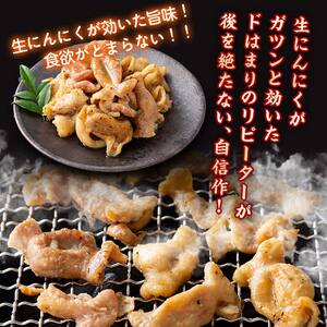 【りんご苑】伝統の味 塩にんにくホルモン 1.44kg(180g×8) 国産豚大腸使用！ F2Y-6198