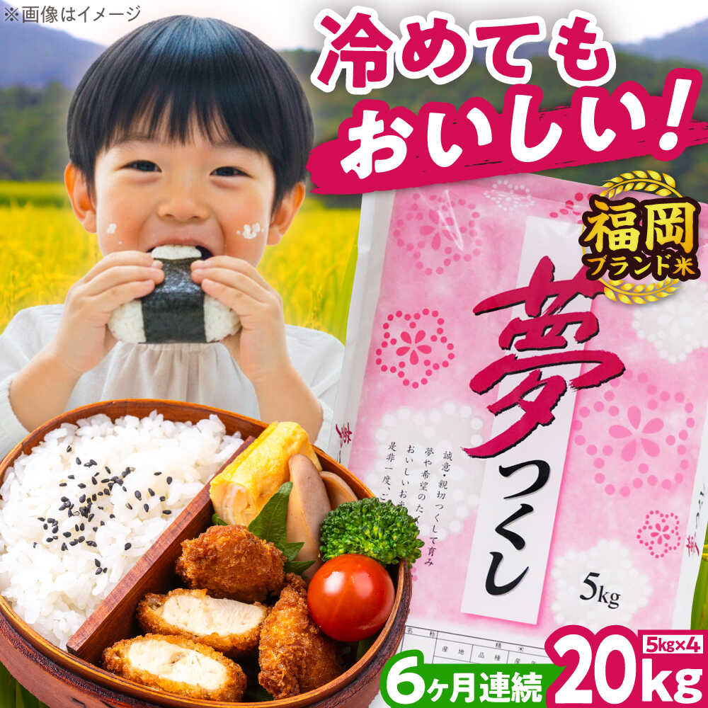 【ふるさと納税】【全6回定期便】【令和7年度産】夢つくし 20kg 精米 有限会社ファインリョーコク/吉富町[BGBV009]