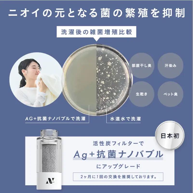 洗濯機アダプター＆フィルターケースセット（ホワイト） 【279003-1】