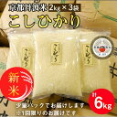 【ふるさと納税】【令和6年産 新米 先行予約】京都丹波米 こしひかり2kg×3袋 計6kg◇ 米 白米 ※精米したてをお届け 小分け 小袋 チャック付 米・食味鑑定士 厳選 コシヒカリ 京都丹波産 ※北海道・沖縄・離島への配送不可 ※2024年9月上旬以降順次発送予定