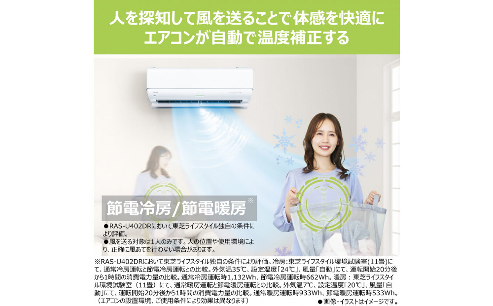 東芝　エアコン【標準設置費込み】フラッグシップモデル　6畳　RAS-U221DR(W)