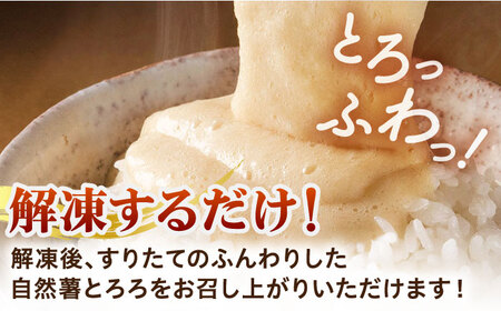 【全3回定期便】自然薯麦とろセット（4人前）＜自然薯王国＞ 那珂川市 定期便 自然薯 とろろ 野菜 健康 個包装 そば お好み焼き 白米 43000 43000円 [GAH009]
