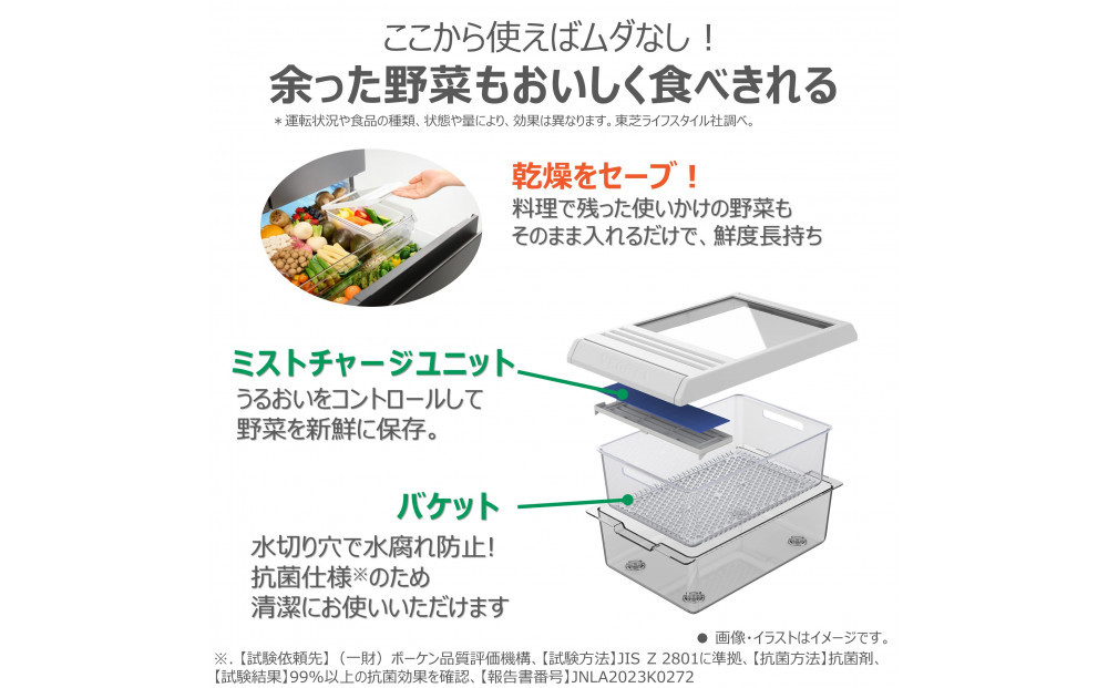 東芝　冷蔵庫【標準設置費込み】　643L　6ドア　両開き　冷凍冷蔵庫　GR-Y640XFS(TW)