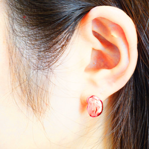 特大豆　ピアス　K18PG 188-103