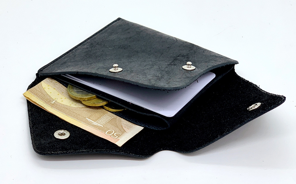 渋沢栄一翁 コンパクト財布 （ ブラック ）