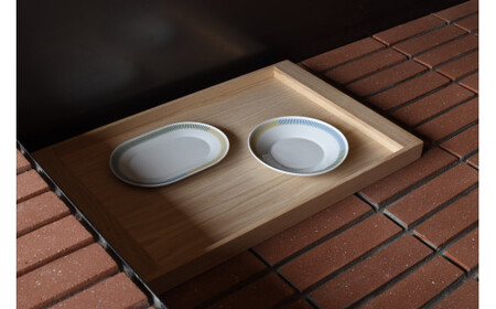 1616/ PC Oval Plate 200 & Deep Plate 160 セット【1616/arita japan】有田焼 食器 器 皿 中皿 楕円皿 オーバル ディープ プレート ホワイト 