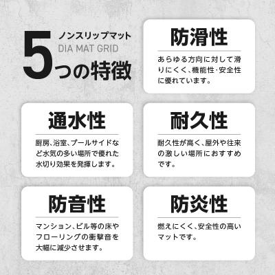 ふるさと納税 小牧市 ノンスリップマット　ダイヤマット　グリッド　ライトグリーン[036T09-02] |  | 02