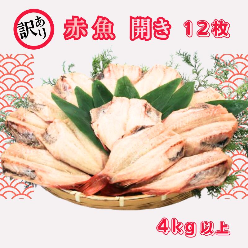 【ふるさと納税】 訳あり 赤魚 開き 大サイズ 12枚 合計 4kg 以上 赤魚干物 赤魚 干物 開き 創業90余年 干物専門店 高級干物 訳あり 大容量 冷凍 和食 ひもの 干物赤魚 おかず おつまみ ビール 日本酒 肴 酒の肴 海鮮 人気 お取り寄せ 贈り物 グルメ 千葉県 銚子市【丸安】