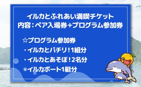 イルカに癒されるFor Couple（イルカとふれあい満喫チケット）体験チケット | 津久見市