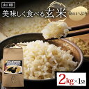 【ふるさと納税】＜先行予約＞美味しく食べる玄米 2kg 玄米 金のいぶき 定期便 ご当地 グルメ 食品 F6L-637