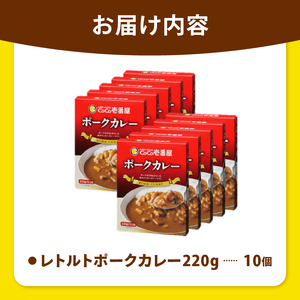【定期便12回】ココイチ カレーMセット （ポーク10個）  (毎月お届け）｜カレー CoCo壱番屋 常温保存 非常食 簡単 時短 自宅用 キャンプ  ふるさと納税