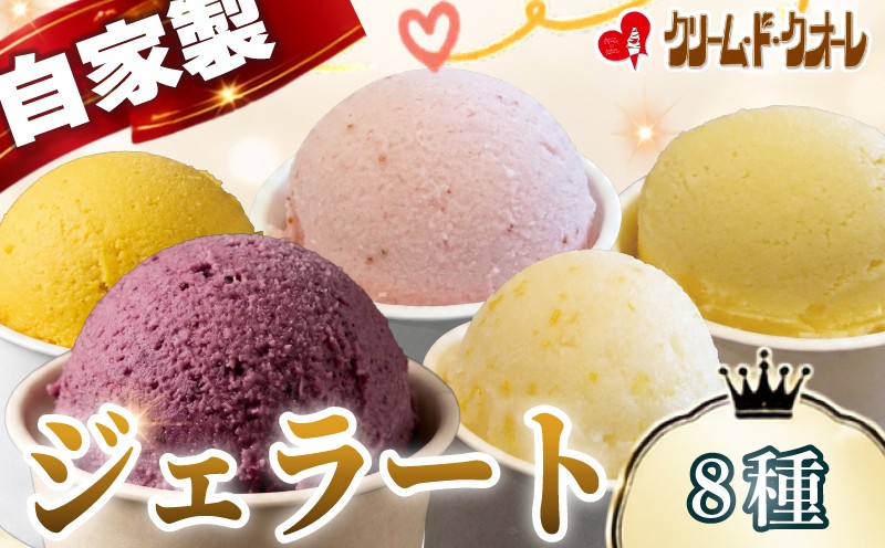 
                  手作り ジェラート 8種 セット アイス アイスクリーム じぇらーと 詰め合わせ 食べ比べ スイーツ 柑橘 オレンジ ブルーベリー イチゴ 紅ほっぺ 苺 旬 季節 抹茶 茶 お茶 おやつ デザート シャーベット クリーム・ド・クオーレ 伊豆 静岡県 三島市
                