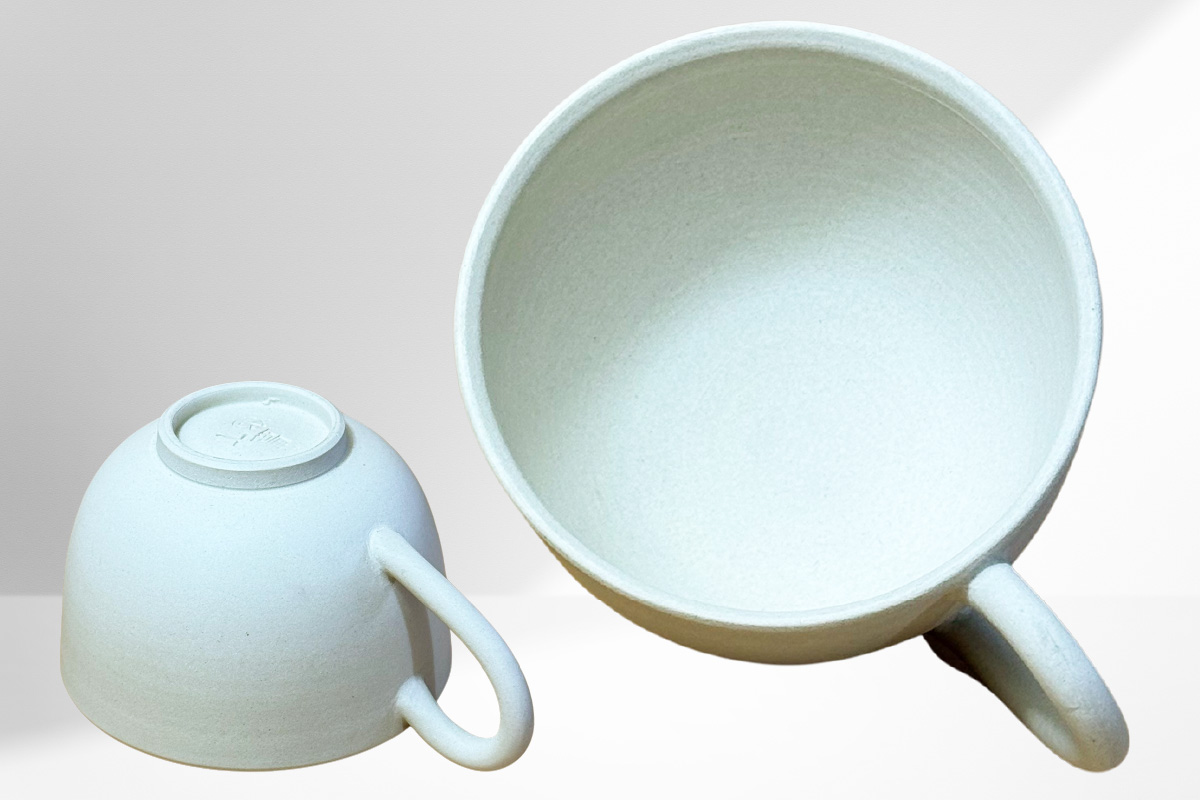 chanomaⅡ 白泥カップ　6-415｜陶器 やきもの 焼き物 手作り 伝統工芸品 工芸品 茶器 茶道具 カップ 常滑焼 日本六古窯 キッチン用品 日用品 食器 雑貨 ティーカップ 日本茶 緑茶 丸