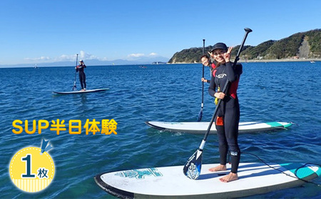 フェザーファクトリー SUP半日体験 1枚 SUP マリンスポーツ スポーツ 運動 海 マリン アクティビティ アクティブ 体験チケット 海岸 初心者 インストラクター 指導員 教室 プロ 上達 趣味 チケット 送料無料 神奈川県 逗子市