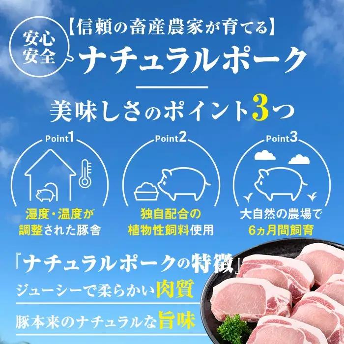 厚切り鹿児島県産豚ステーキ＆豚ローススライス贅沢セット(合計約2.2kg) しゃぶしゃぶ とんかつ【大将食品】B05043