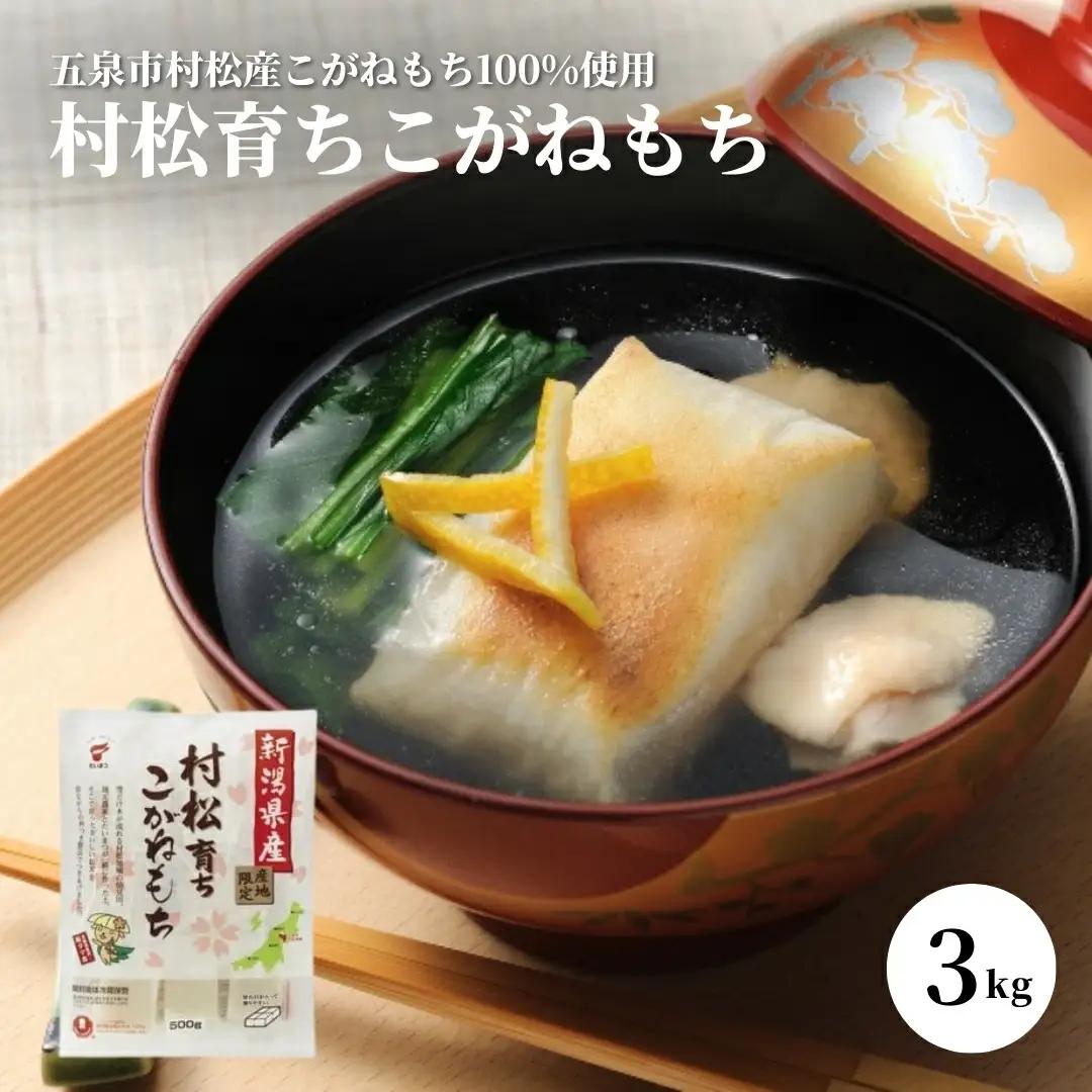 こがねもち 村松育ち（切り餅3kg）たいまつ食品 | 新潟県 もち 五泉市