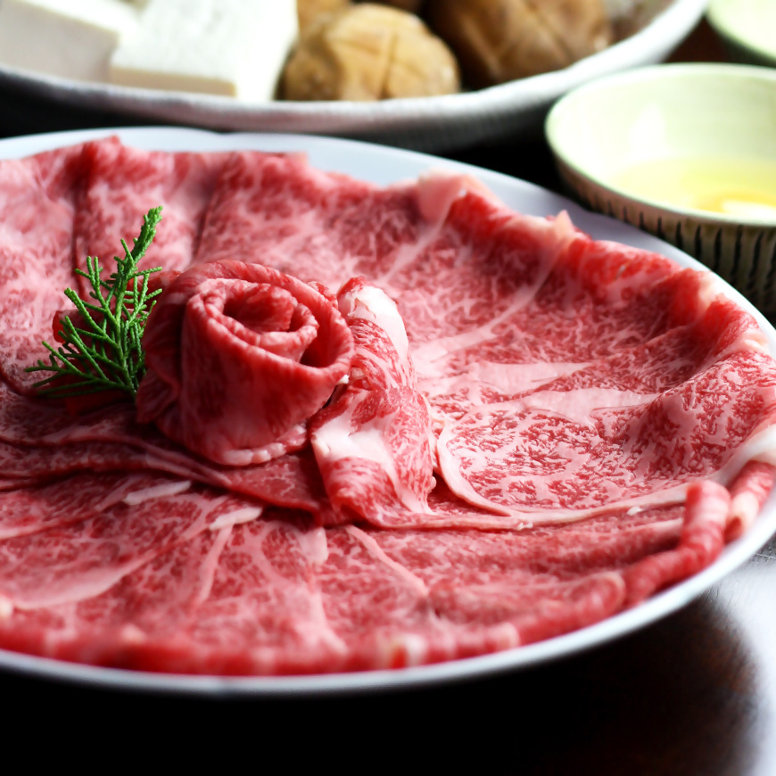 CW-018_【定期便】博多和牛 ザブトンと肩ロース芯スライス_しゃぶしゃぶ・すき焼き用 （300g×2）6回コース