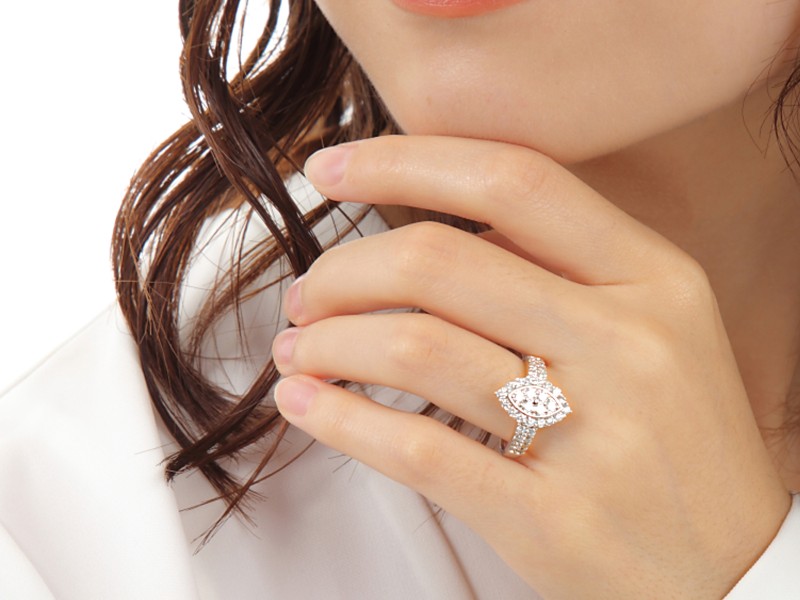 プラチナ ダイヤモンドリング　P2753DI-P