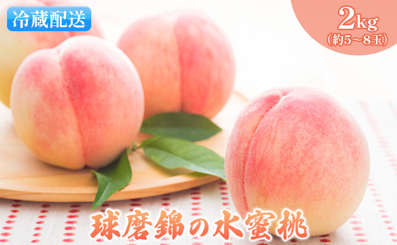 2023年発送 錦の水蜜 桃 2kg（約6玉～8玉）