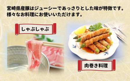  宮崎県産豚モモスライス 400g×5パック 計2kg 