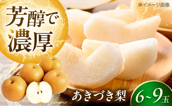 上岡果樹園のあきづき梨 6～9玉入 〈2026年9月～発送〉 ／ 梨 なし フルーツ 果物 くだもの 食品 人気 おすすめ 季節のフルーツ あきづき梨 【株式会社内子フレッシュパークからり】 [BKA