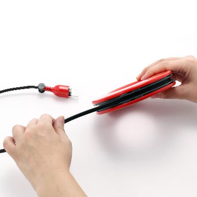 ふるさと納税 瑞穂市 PLUGO　プラゴ　ドーナツ型　家庭用コードリール　(レッド)MOPL-RE |  | 01