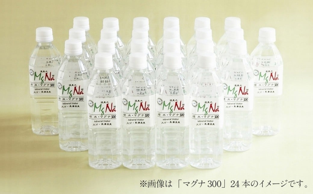 硬水ミネラルウォーター マグナ300 500ml（24本セット） ＆  マグナ1800 500ml（24本セット）飲み比べセット