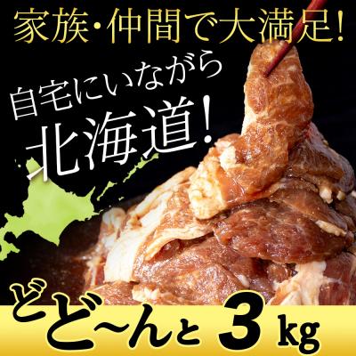 ふるさと納税 千歳市 味付 ラムジンギスカン 3kg≪ 肉の山本 ≫ 千歳ラム工房 ラム肉  北海道 千歳 |  | 01