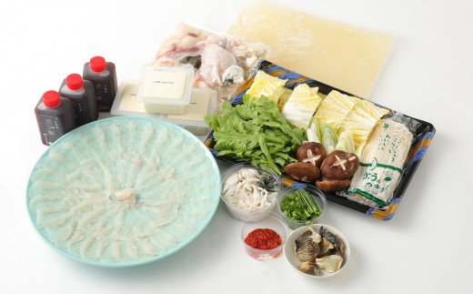 明治より和食一筋の老舗料亭★喜楽庵　養殖とらふぐ刺身＆ちり鍋セット（3人前）