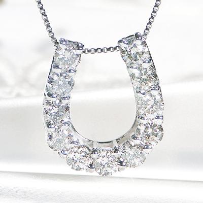 ふるさと納税 甲府市 Pt ダイヤ馬蹄1.00ct　PN　325722 |  | 01
