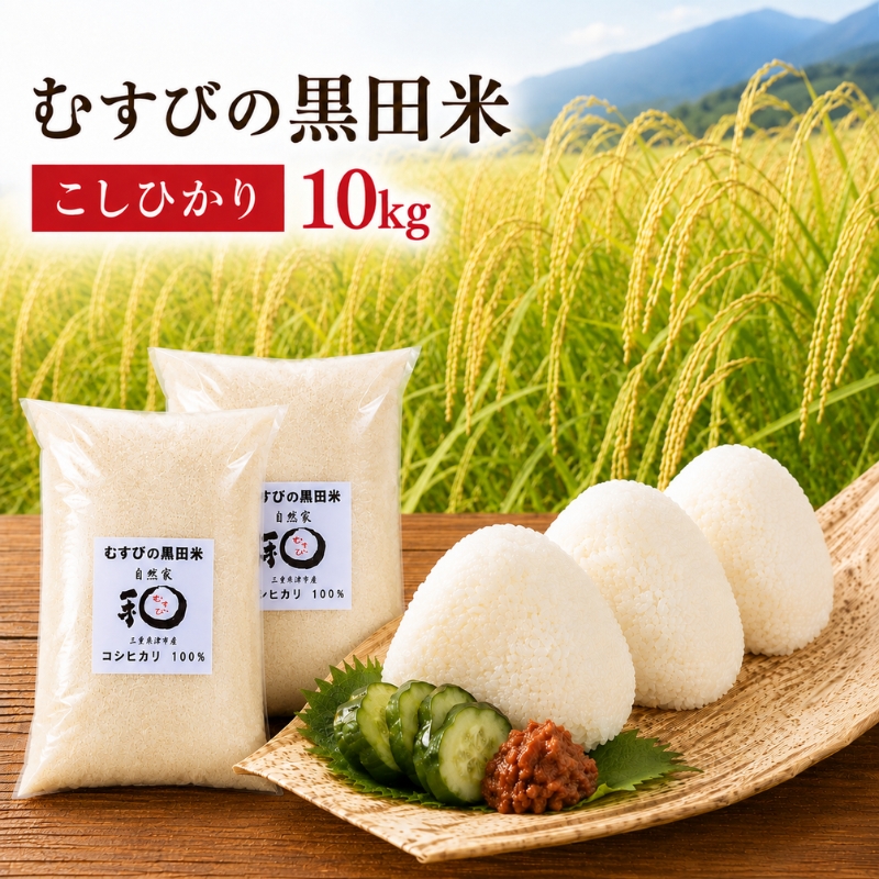 むすびの黒田米 こしひかり 10キロ [ 米 お米 10kg 5kg×2袋 コ
