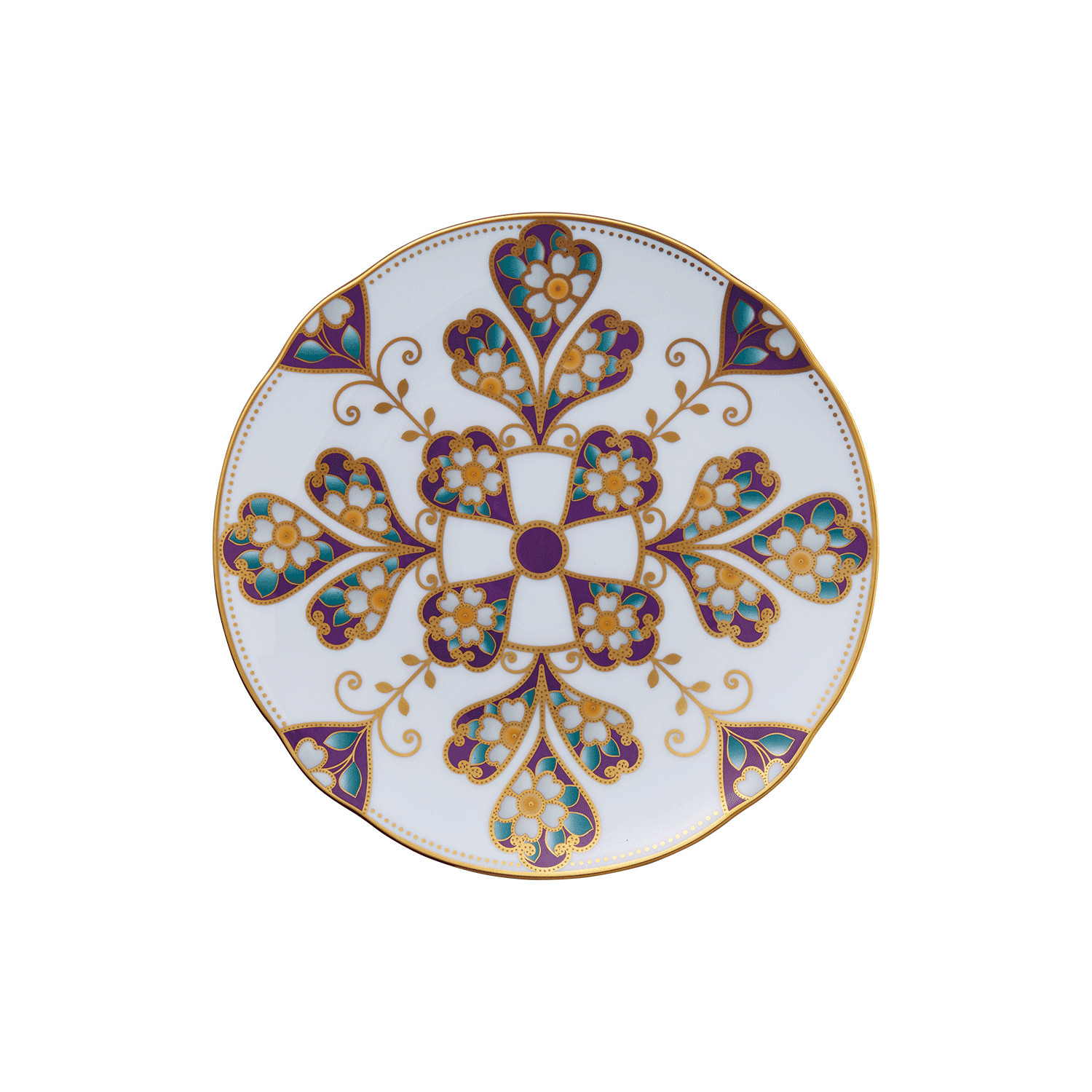 オマージュ コレクション 18cmクーププレート（雲母金彩花文） 058-H1149