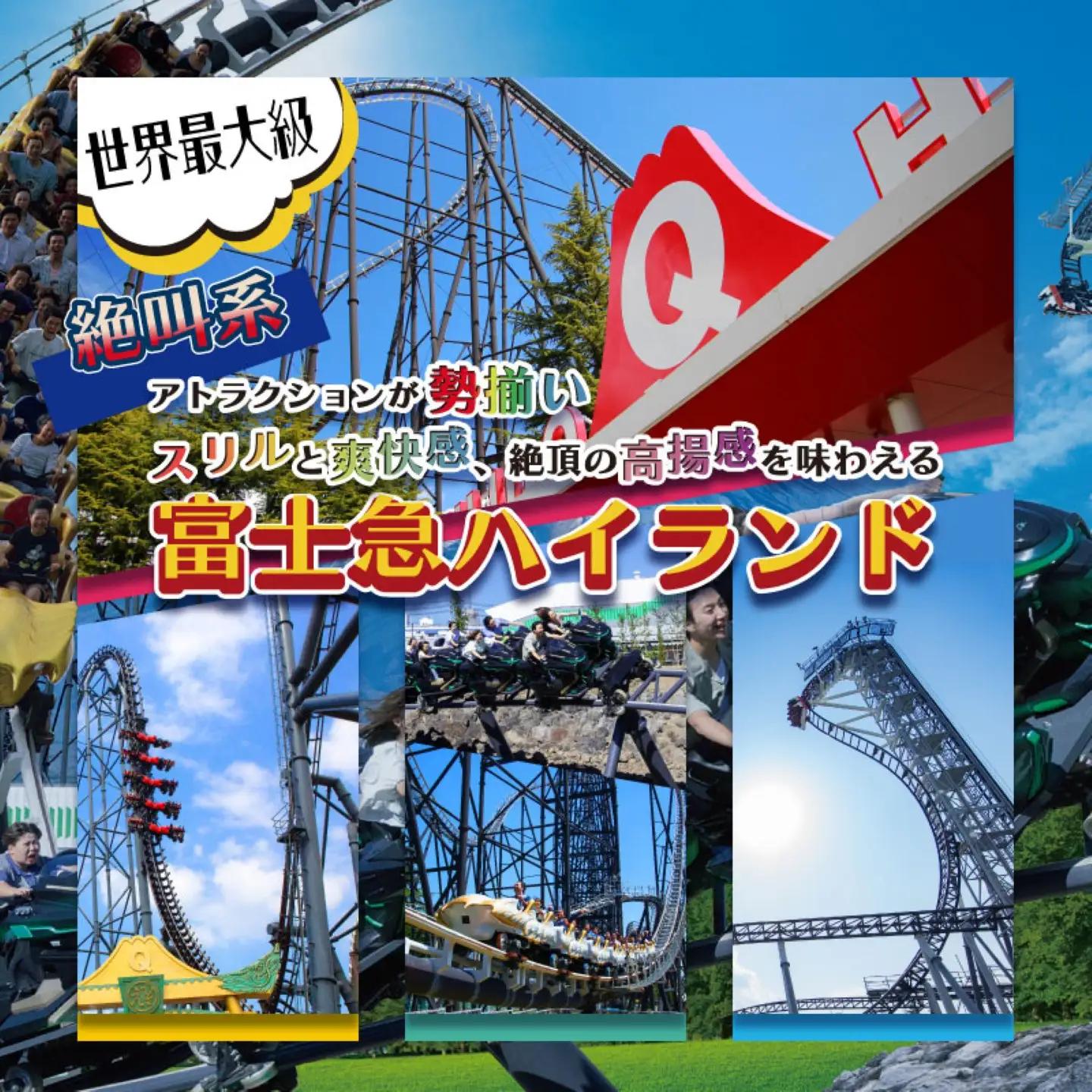 富士急ハイランドワンデイパスチケット２枚【 ワンデイパス 遊園地 テーマパーク 都留市】