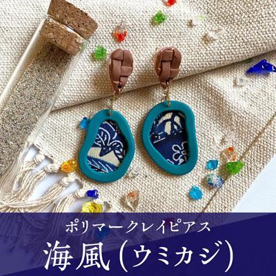 ふるさと納税 うるま市 【ピアス】海風(ウミカジ)ポリマークレイピアス