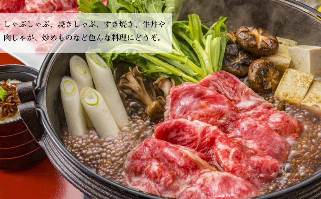淡路牛 赤身(もも)スライス　500g（250g×2パック）　　[すき焼き 国産 牛肉 すきやき 赤身 スライス 赤身肉]