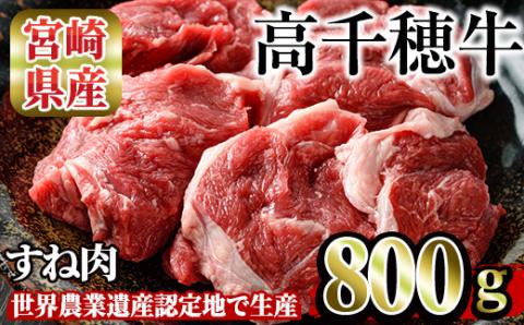 高千穂牛 すね肉(計800g・400g×2P)【MT003】【JAみやざき 高千穂牛ミートセンター】