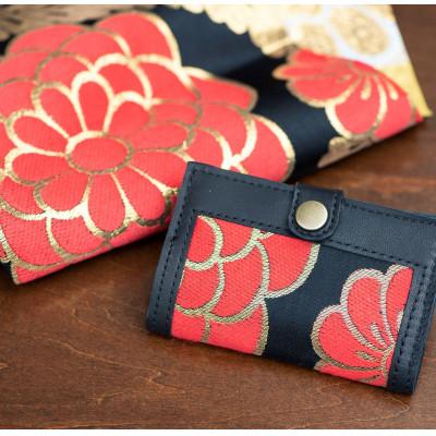 ふるさと納税 静岡市 帯と本革の名刺入れ