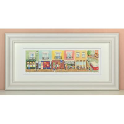 ふるさと納税 川口市 栗乃木ハルミ版画額装品「Portobello」