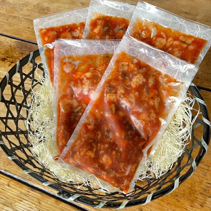 たこ七味 5パック【たこ 珍味 おつまみ キムチ 惣菜 海鮮 いかの塩辛 珍味 お取り寄せ 御中元 お中元 お歳暮 父の日 母の日 贈り物 日本酒 焼酎 たこ】【神奈川県小田原市早川】