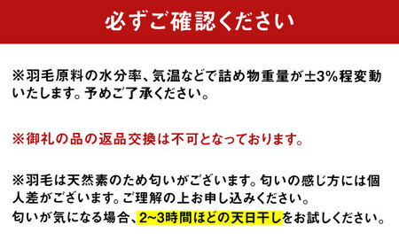 工場直送！国産羽毛ふとん 「筑後七国」軽量タイプ ダックダウン 85%使用 無地生成り 広川町 / ヒラモリ株式会社[AFAO013]