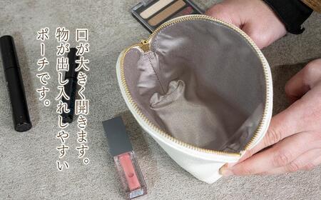 本革 ラウンドポーチ 日本製 レザー 革製品 ポーチ 化粧ポーチ 旅行 トラベル 出張 Liete vivid オレンジ