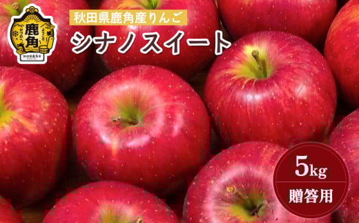 《 先行予約 》りんご 贈答用 シナノスイート 5kg ( 20～23玉 )  【山麓園】●2025年10月下旬発送開始 秋田県鹿角産 食感 果汁 リンゴ 完熟 旬 県産 りんご お中元 お歳暮 贈り物 グルメ ギフト 故郷 秋田 あきた 鹿角市 鹿角 送料無料