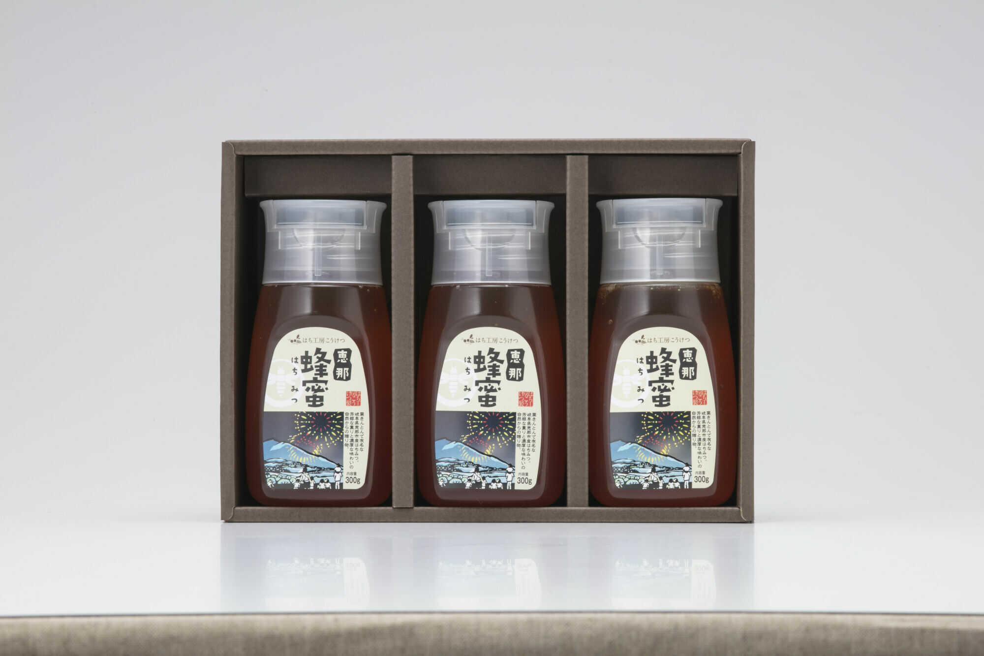 【ふるさと納税】恵那蜂蜜 3本 ギフト箱入りセット (百花蜂蜜300g×1本、栗蜂蜜300g×2本) 国産 はちみつ 蜂蜜 ハチミツ 岐阜県産 恵那市産 健康 美容 産地直送 お取り寄せ恵那市 / はち工房こうけつ[AUDF010]